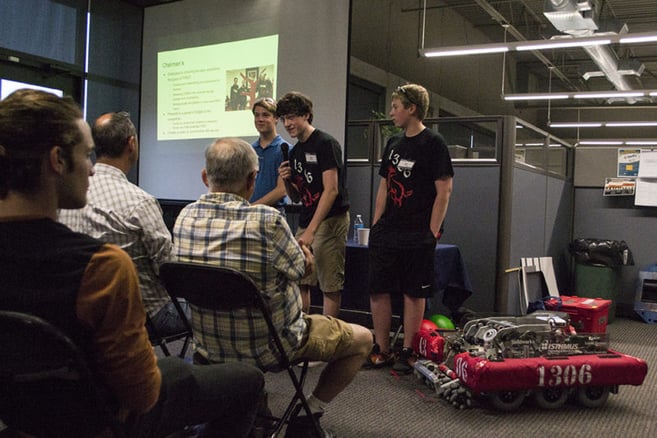 FIRST Robotics presentation at Tormach Open House