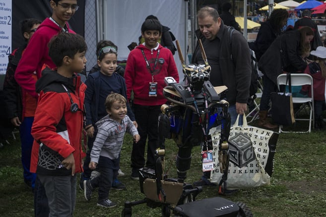 autonomous robots at Maker Faire New York