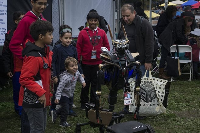 autonomous robots at Maker Faire New York