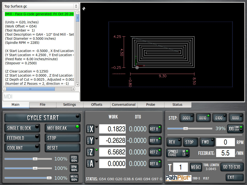 Gcode Axis y